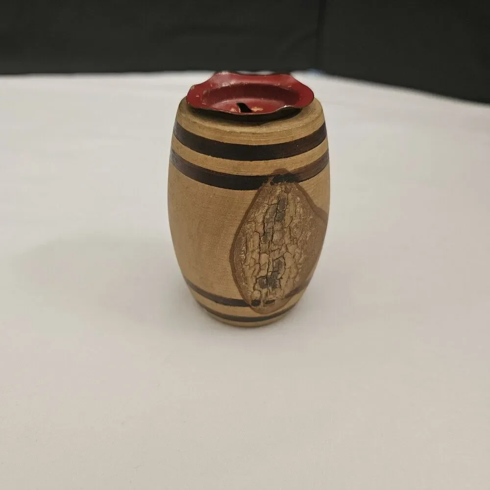 Vintage Wooden Barrel Souvenir Cooks Forest State Park Pa